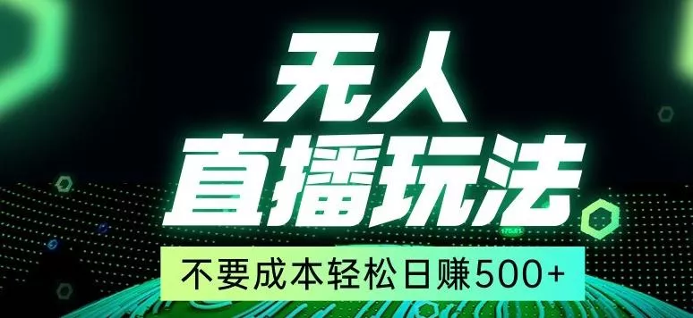 全网首发24年最新无人直播玩法,不需要成本,无需人力,一台电脑24小时为你工作