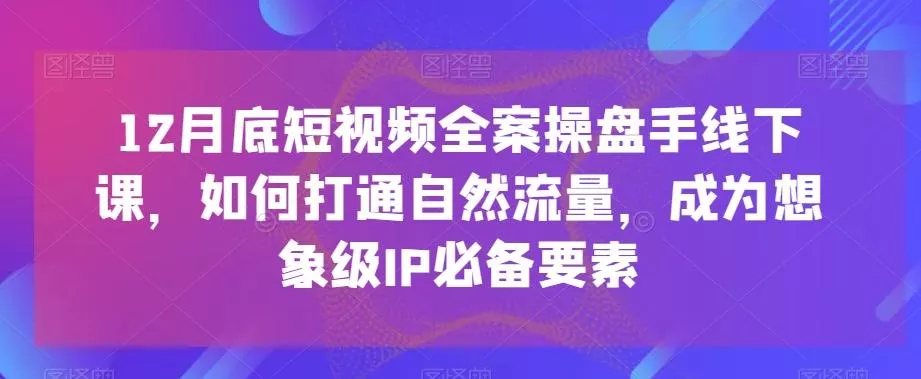 (8558期)商家-千川投流 领航计划:千川老板课商家运营课程