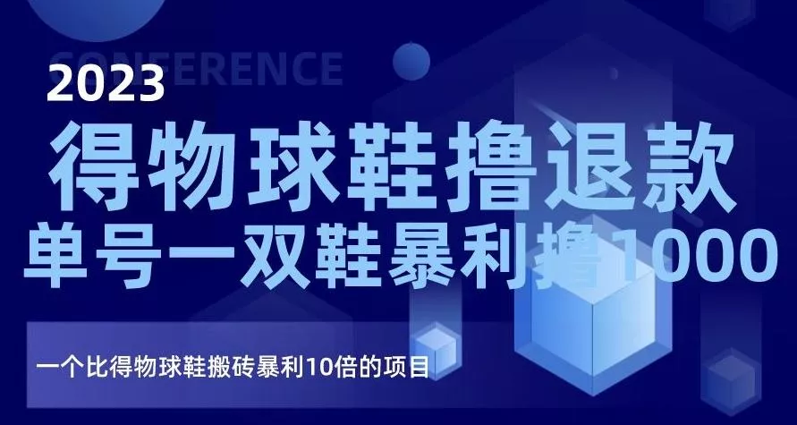 2023得物球鞋撸退款,单号一双鞋暴利撸1000,一个比得物球鞋搬砖暴利10倍的项目【揭秘】