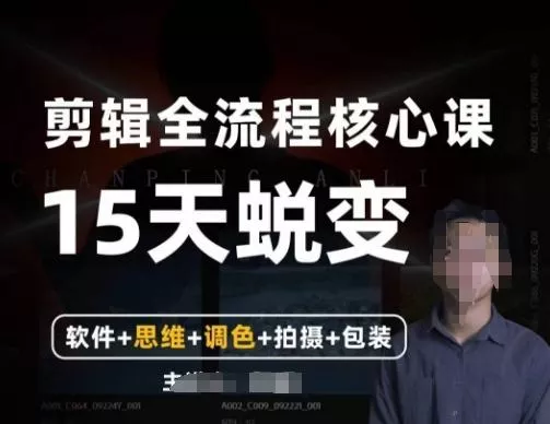 阿晖【全能剪辑高手训练营】剪辑+思维+调色+拍摄+包装(5合1)