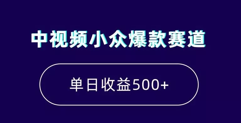 中视频小众爆款赛道,7天涨粉5万+,小白也能无脑操作,轻松月入上万【揭秘】