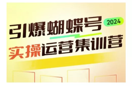 引爆蝴蝶号实操运营,助力你深度掌握蝴蝶号运营,实现高效实操,开启流量变现之路